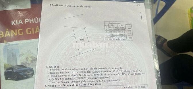 Bán đất thôn Thắng Trí, Minh Trí, Sóc Sơn, HN. Đường thông, ô tô