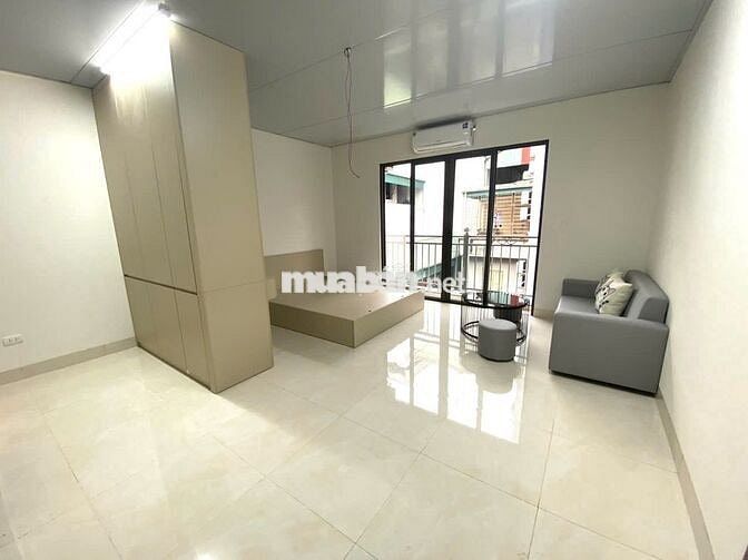 CHO THUÊ CĂN HỘ STUDIO, 1K1N BAN CÔNG FULL NỘI THẤT NGAY TRẦN DUY HƯNG
