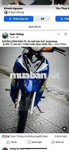 SUZUKi -SATRIA -HỖ TRỢ TRẢ GÓP