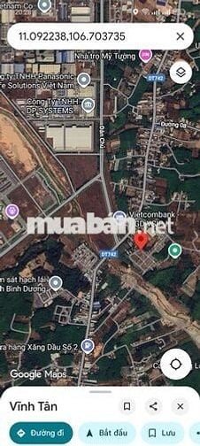 đất thổ cư ngay cổng KCN Vsip2a chỉ 1 tỉ 086