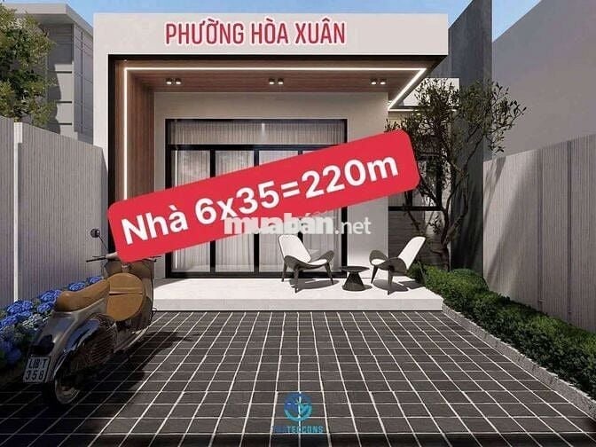 Nhà Phường Hòa xuân đường nhựa 7m mà 3ty150