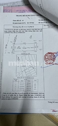 Cần bán gấp nhà đường 8m phường 15 Tân Bình dt sd 235m dt đất 79m