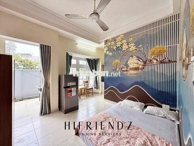 STUDIO BAN CÔNG ĐẦY ĐỦ NỘI THẤT ĐI BỘ QUA NHÀ THỜ PHAOLO, AEON TÊN LỬA
