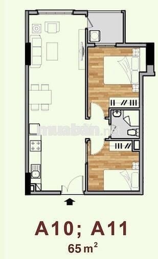 Chính chủ cho thuê căn hộ 2pn, 1wc chung cư lavita garden