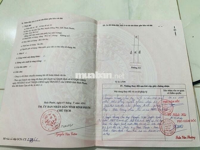 Chính Chủ Bán Đất 17ha đối diện KCN bắc đồng phú