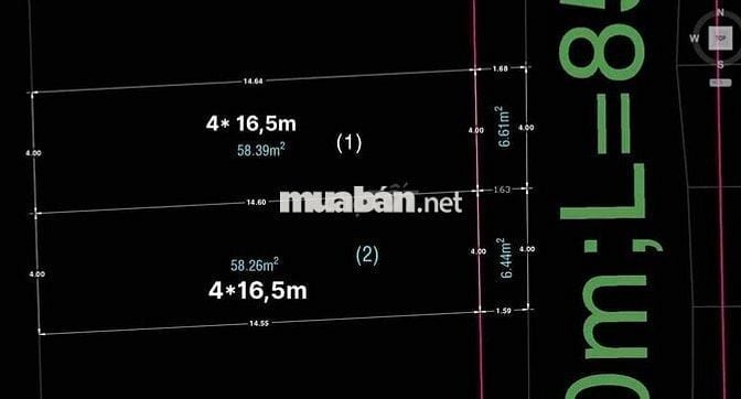 ĐẤT HẺM 7M - 4 x 16,5- SỔ VUÔNG ĐẸP