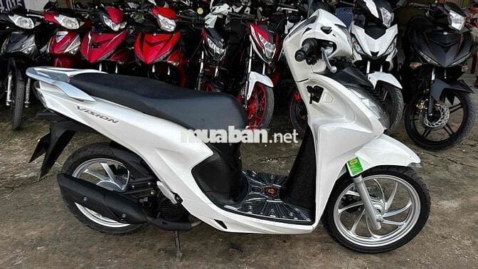 Honda Vision 2021 trắng đen ( hỗ trợ góp )