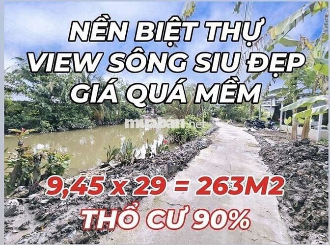 NỀN BIỆT THỰ VIEW SÔNG SIU ĐẸP KV BÌNH THỦY