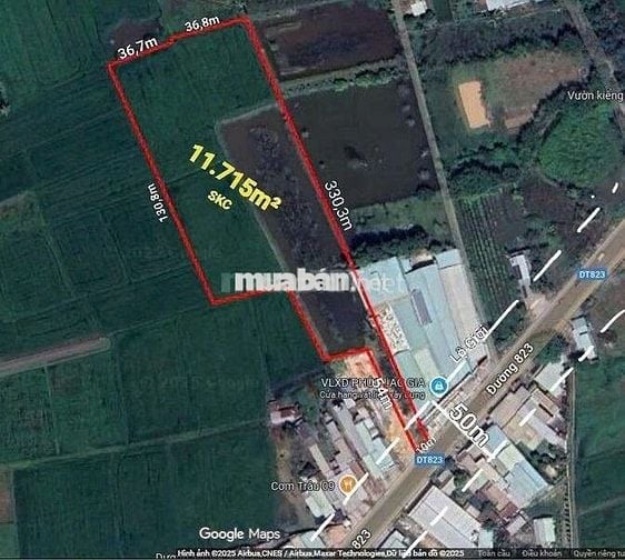 BÁN 11.715M2 ĐẤT CƠ SỞ SẢN XUẤT KINH DOANH - MT DT823 !
