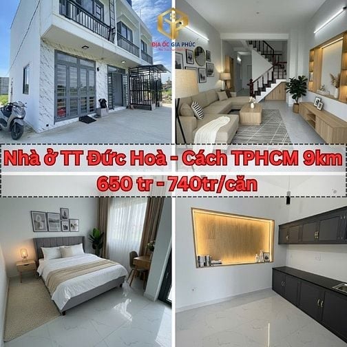 NHÀ Ở THỊ TRẤN ĐỨC HÒA | MỚI HOÀN THIỆN |  | 650Tr