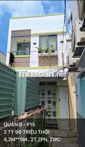 Bán Nhà Phố 71m2 đường Lưu Hữu Phước. Phường 15. Quận 8 gần khu bộ đội