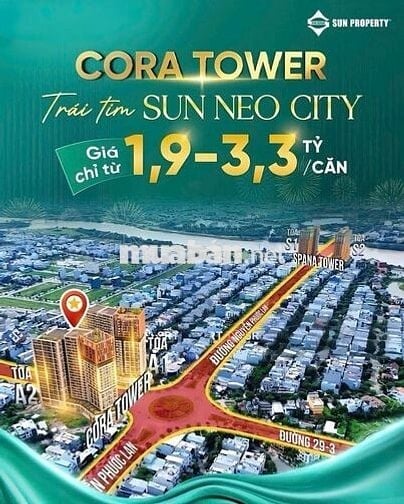 BÁN CĂN CORA 2pn, diện tích 60m2, giá 2,6 tỷ đã bao gồm VAT