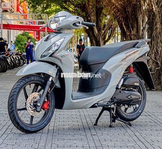 Xe máy Honda Vision màu xám