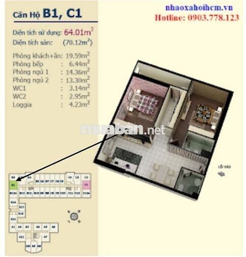 Cho Thuê Căn Hộ Chung Cư HQC Hóc Môn