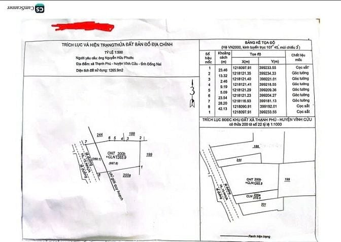 Bán đất mặt tiền gia đình ở xã Thạnh Phú