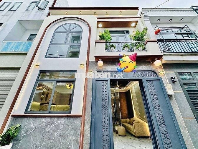 NHÀ MỚI , 2 TẦNG HẼM XE HƠI , ĐƯỜNG HUỲNH VĂN NGHỆ , QUẬN GÒ VẤP