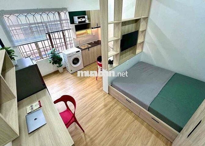 Studio Máy Giặt Riêng _Gần CV Thỏ Trắng💥Yên Tĩnh_Bãi xe oto Gần