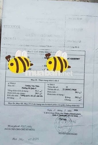 Bán nhà Shr Đường Văn Thân, Quận 6