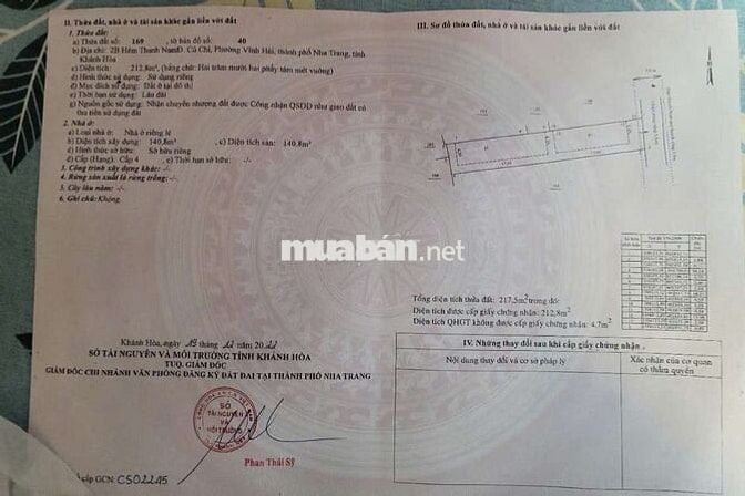 Bán đất hẻm Củ Chi gần biển Nha Trang