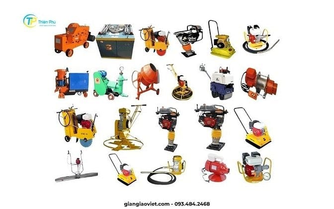 Các loại máy xây dựng cho thuê giá tốt