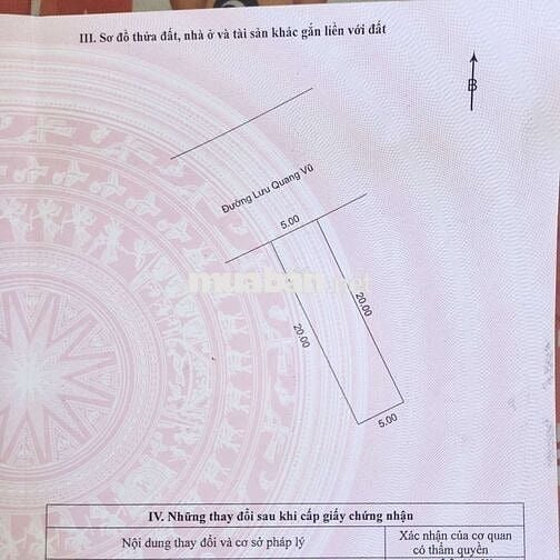 Cần bán lô đất đẹp Lưu Quang Vũ sát chợ khái Tây khu Dân cư đông đúc