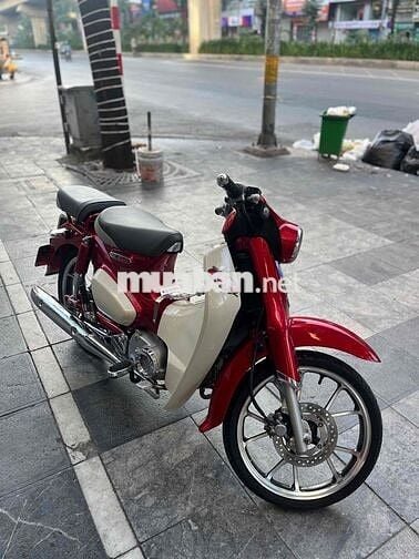 cub 125 xanh sơn đỏ
