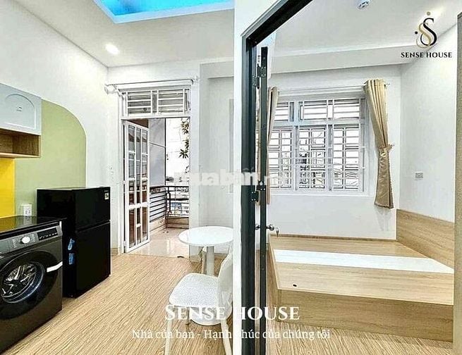 TRỐNG CHDV 1 PN - FULL NỘI THẤT - BAN CÔNG THOÁNG MÁT