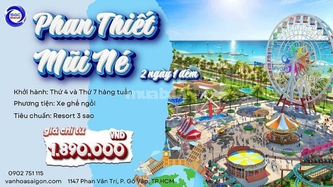 PHAN THIẾT – MŨI NÉ 2N1Đ giá chỉ từ 1.890.000/khách