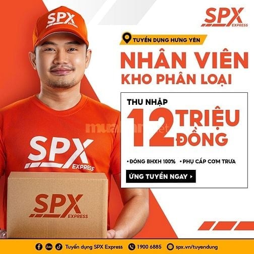 [THUẬN THÀNH - BẮC NINH] TUYỂN DỤNG NHÂN VIÊN CHÍNH THỨC KHO SPX