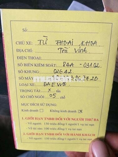 Ô tô Daewoo Lanos 2001 số sàn 5 chỗ