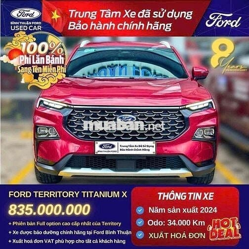 Ford Territory 2024 Titanium X - 34000 km