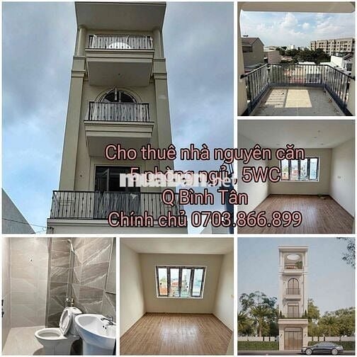 chính chủ cho thuê nhà mặt tiền Q6