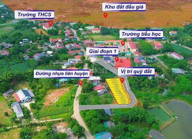 Bán đất nền gần Vườn Vua, 650 triệu, 100m2, Thanh Thuỷ, Phú Thọ