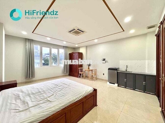 Căn hộ Mini Full nội thất cửa sổ lớn Thang máy gần cầu Nguyễn Văn Cừ