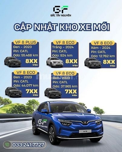 DANH SÁCH XE SẴN TẠI GF BÌNH ĐỊNH