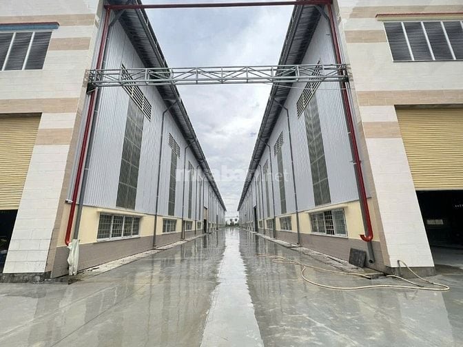 Cho thuê 5 kho tai KCN Đức Hòa Long An, container 24/24, PCCC tự động 