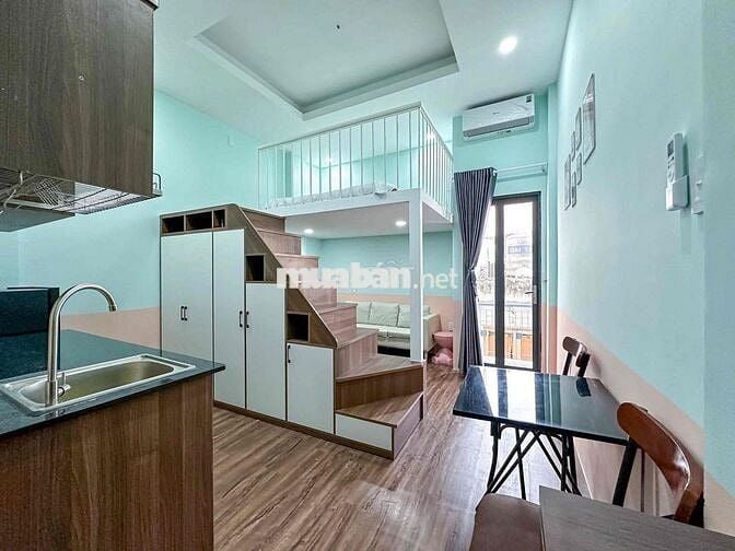 CHO THUÊ PHÒNG CÓ GÁC FULL NỘI THẤT 30m2 NGAY TẠI NƠ TRANG LONG