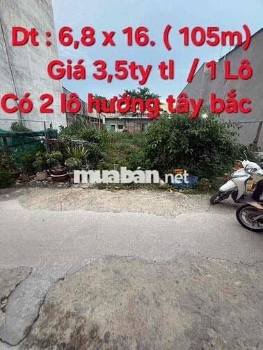 🍀MỨC GIÁ 3 TỶ 500 TRIỆU / LÔ CHO 3 LÔ ĐẤT F0 – GẦN NHÀ THỜ TÂN MỸ – XÃ