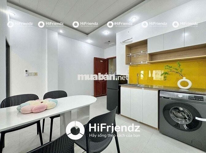 STUDIO TÁCH BẾP BAN CÔNG FULL NỘI THẤT - MÁY GIẶT RIÊNG