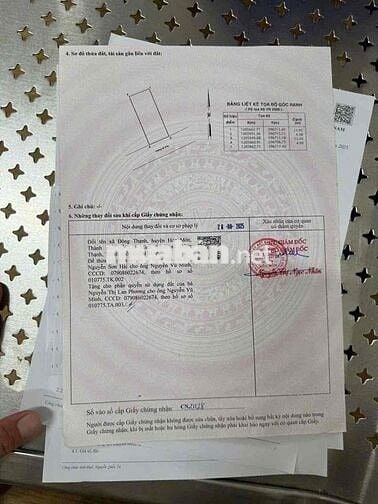 Đất 5-12  ngay uỷ ban xã Đông Thạnh