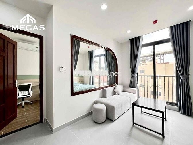 CHUNG CƯ MINI _ LAYOUT 1PN _ TÁCH BẾP, BANCONG CẠNH VƯỜN CHUỐI Q3