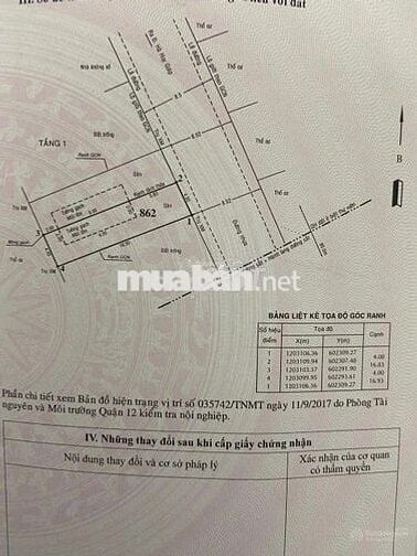 Cần bán đất mặt tiền rạch TL41 thông sang TL37, 100m2 giá chỉ 4 tỷ
