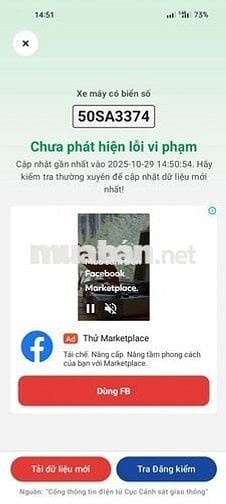 Xe máy 4xô màu xanh dương, đã đi 120km