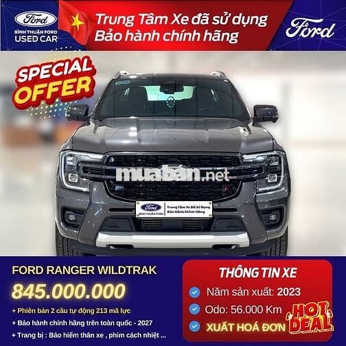 Ford Ranger Wildtrak 2023 - Ghi xám