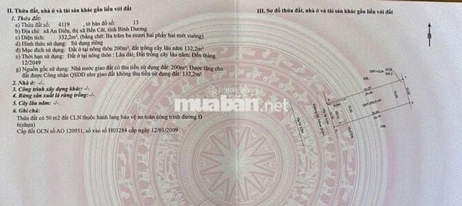 BÁN ĐẤT MẶT TIỀN D8, BẾN CÁT, TP.HCM. GẦN BỆNH VIỆN, CHỢ, SIÊU THỊ