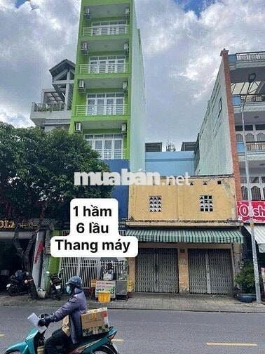 Cho thuê nhà mặt tiền đường Trương Vĩnh Ký, dt 4x18 hầm 6 lầu