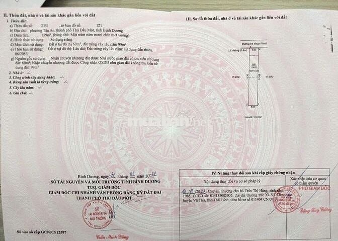 Thanh lý 159m2 (60m2 đất ở) tại Phường Tân An hẻm ô tô giá tốt