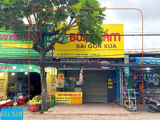 BÁN NHÀ MẶT TIỀN : 626 TỈNH LỘ 10 - P. BÌNH TRỊ ĐÔNG - Q. BÌNH TÂN