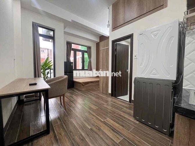 🏡♥️ Căn Hộ Studio Full NT - Giặt Sấy Riêng - Ban Công - Cầu Thị Nghè 🍀
