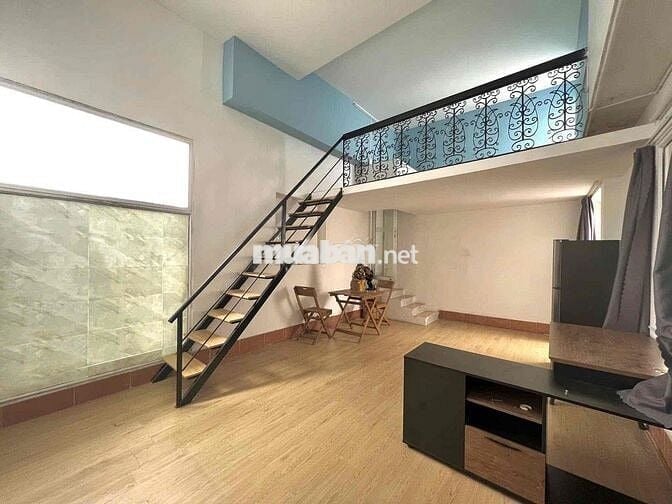 CĂN HỘ GÁC LỬNG FULL NỘI THẤT CỬA SỔ NGAY SÂN BAY TÂN BÌNH